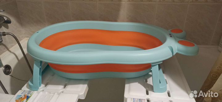 Детская ванночка для купания складная