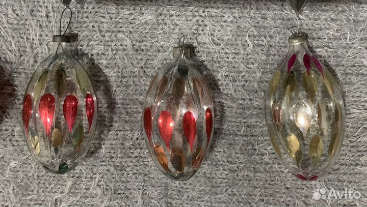 Елочные игрушки Глинка СССР