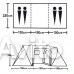 Палатка летняя Призма 200. 1 слой люкс 4 х местная