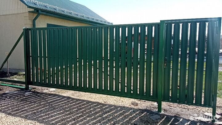 Откатные ворота с установкой монтаж 24-72 часа