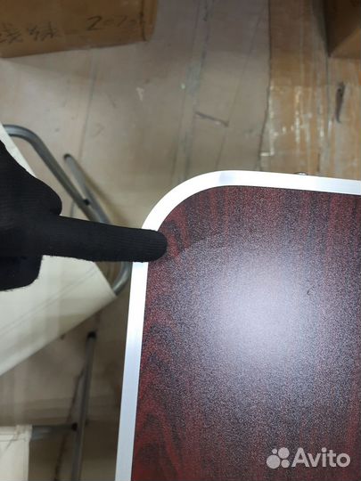 Стол складной для отдыха 120 см с 4 табуретами