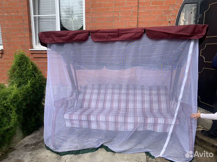 Качели садовые с москитной сеткой