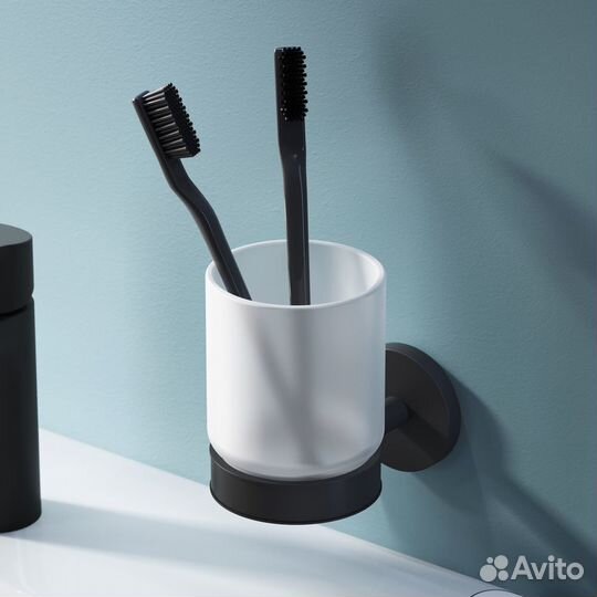 Стакан для зубных щеток AM.PM X-Joy A85A34322, матовый черный