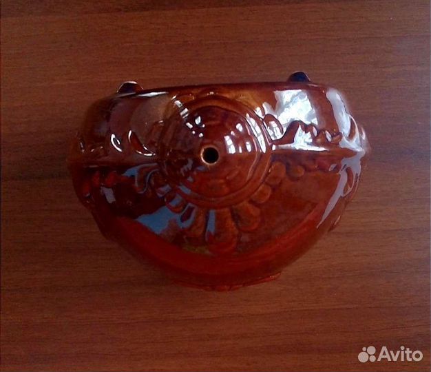 Подвесное кашпо керамика