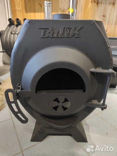 Печь буржуйка отопительно-варочная Булик 150 стекл