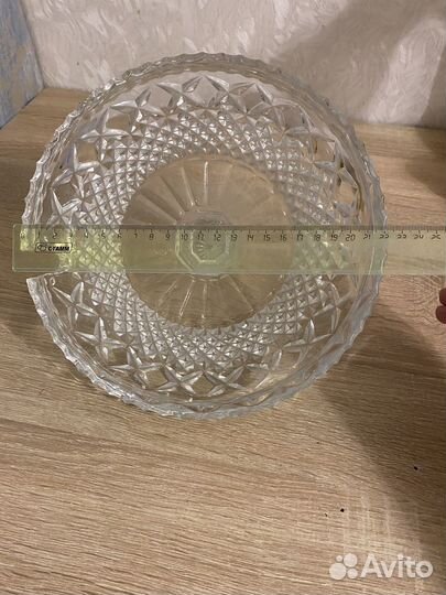 Крышка к крюшоннице хрусталь СССР