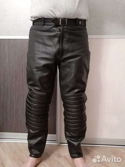 Мотоштаны кожаные мужские