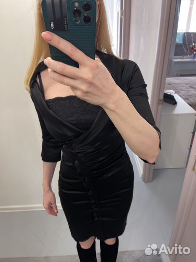 Нарядное платье черное 42-44