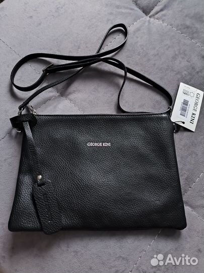 Сумка женская на плечо из нат. кожи george kini