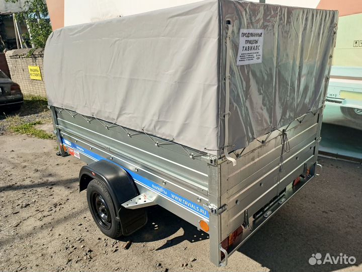 Легковой прицеп с доп бортом и тентом