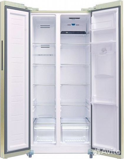 Холодильник weissgauff wsbs 600 Be NoFrost Inverter Water Dispenser