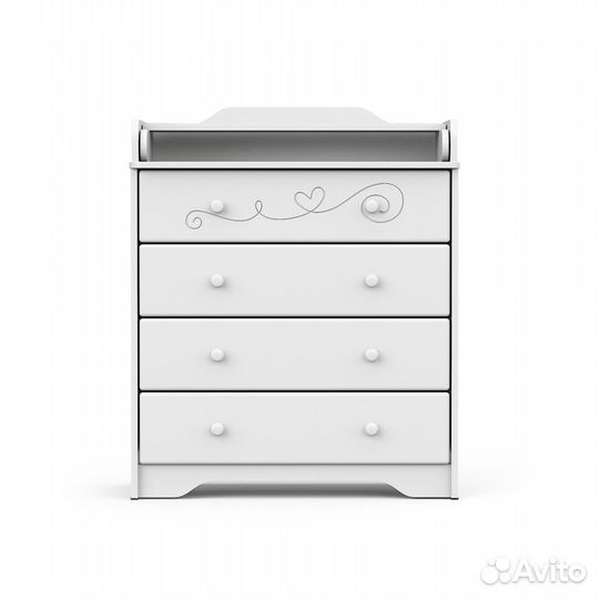 Комод пеленальный Айден белый