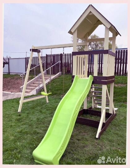 Детская деревянная площадка
