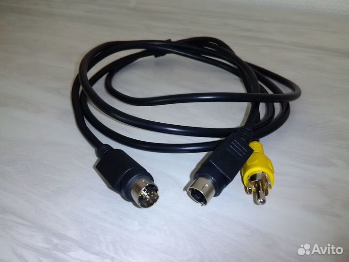 Кабель minidin 7 pin - S-video/PCA тюльпан