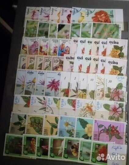 Куба. Коллекция гашеных марок