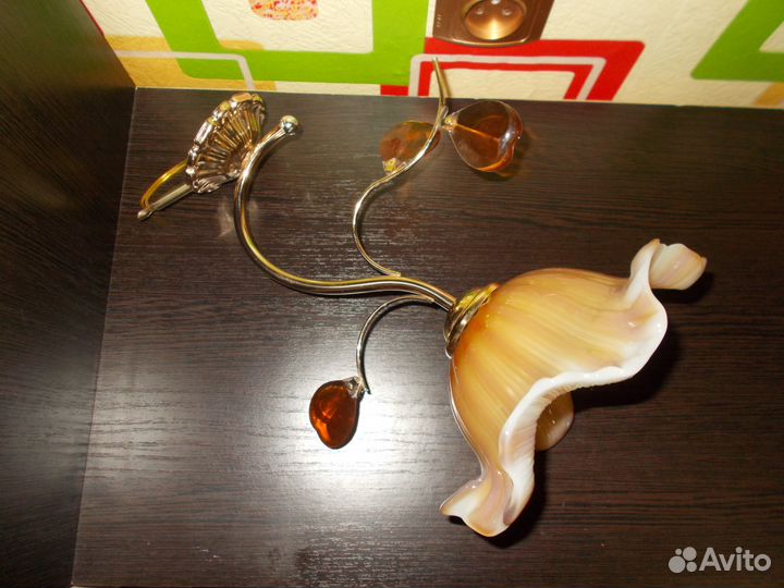 Люстра и бра цветочные