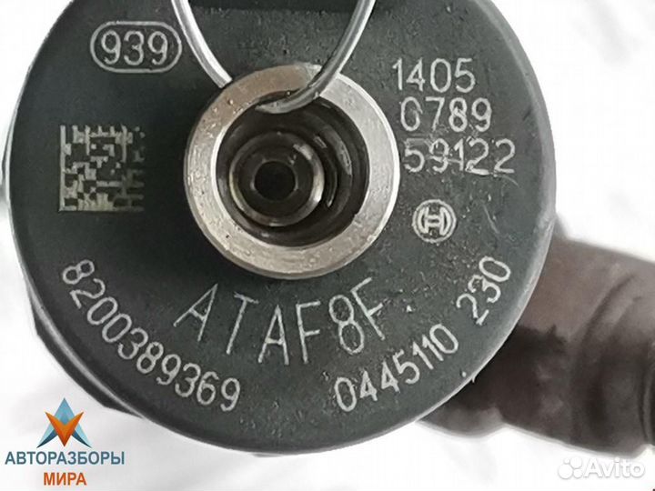 Форсунка Renault Megane 2 2006 8200389369