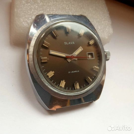 Часы СССР наручные механические Слава 21 камень