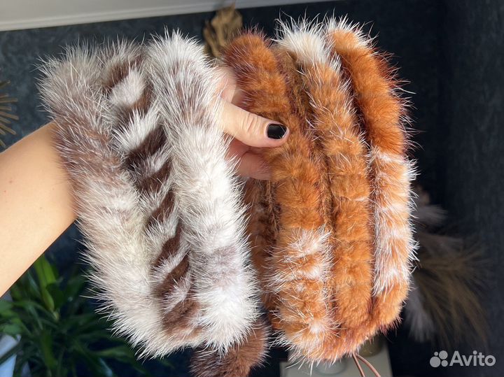 Повязка на голову меховая