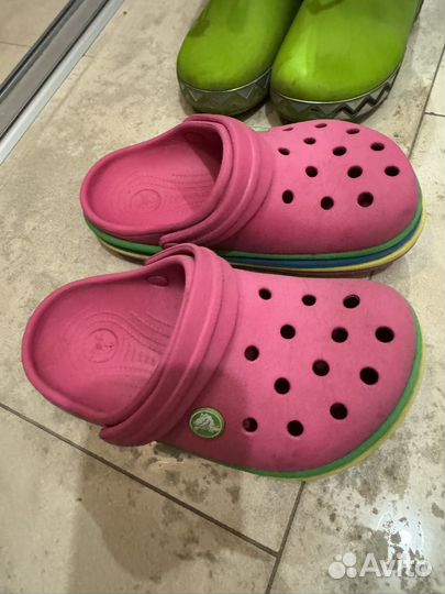 Обувь Crocs и adidas