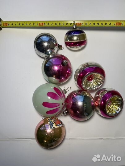 Елочные игрушки СССР советские шары