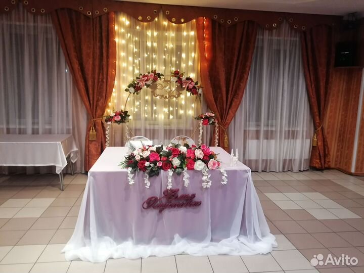 Комплект для оформления зала на свадьбу