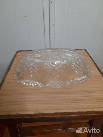 Хрустальная ваза-салатница