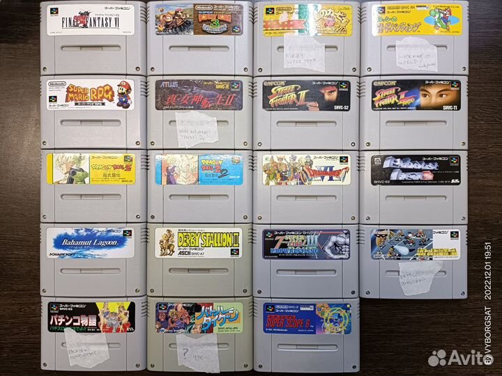Игры картриджи для Super Famicom snes ntsc japan