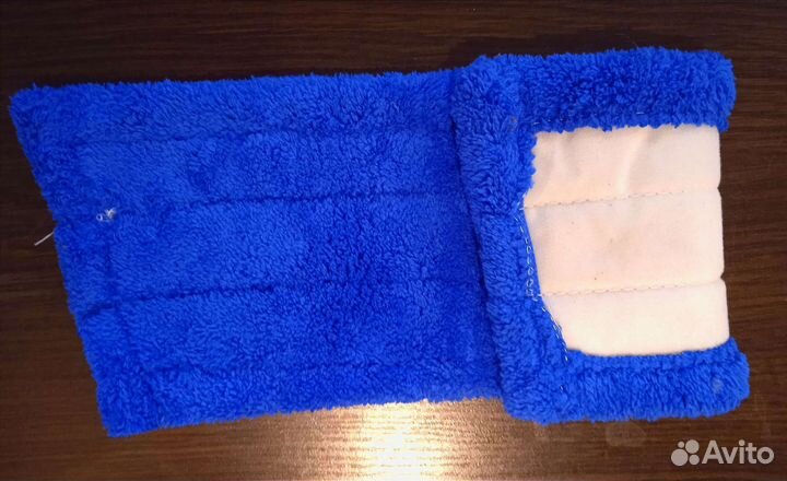 Насадка сменная, микрофибра, на швабру с липучкой