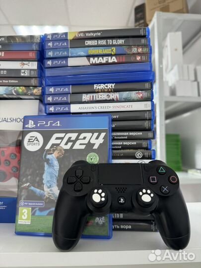 Sony playstation 4 + FC 24 + 2 геймпада