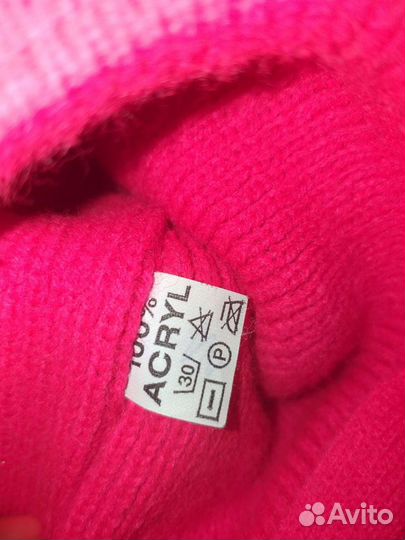 Комплект Шапка+шарф. Для новорожденных