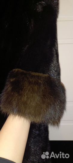 Шуба норковая с соболем 40 размер