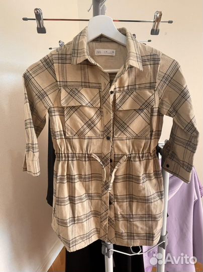Платье рубашка zara