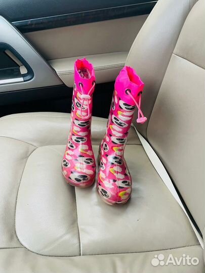Резиновые сапоги для девочки 27