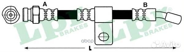 Шланг тормозной hyundai tucson 04/KIA sportage