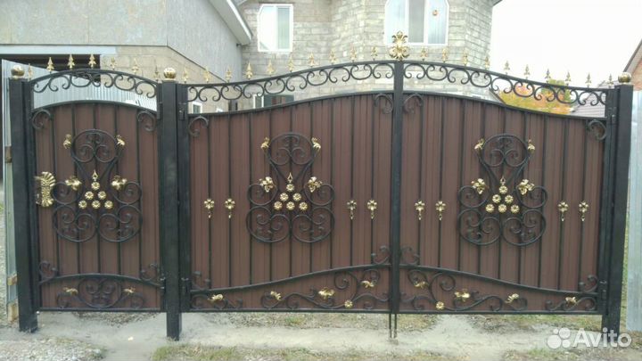Ворота кованые распашные