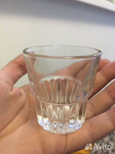 Граненые новые маленькие стаканы СССР