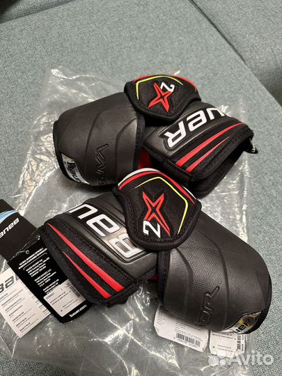 Налокотники хоккейные, пояс для гамаш bauer sr