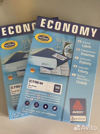 Самоклеющиеся этикетки Avery Zweckform