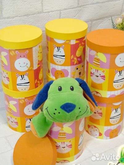 Коробка аквариум и круглая коробка под заказ