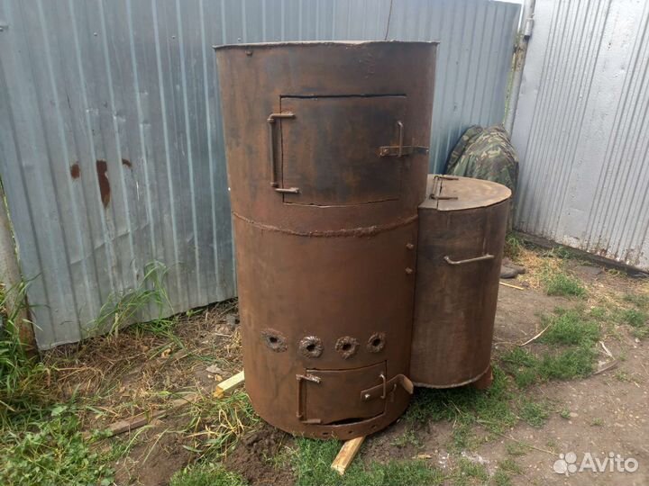 Печь для бани с баком
