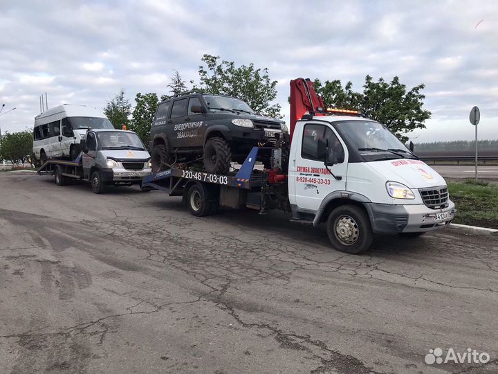 Внедорожный эвакуатор, застрял вытащу