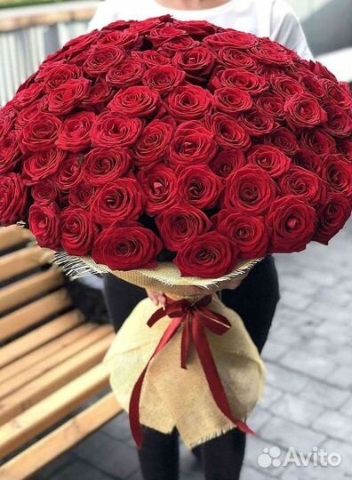 Розы высокие Доставка цветов