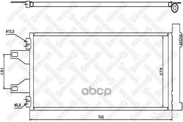 10-45548-SX радиатор кондиционера Fiat Ducato