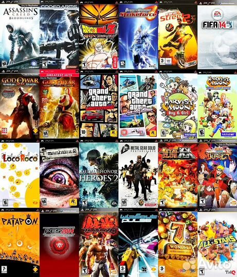 PSP Карта Памяти с Играми 32гб