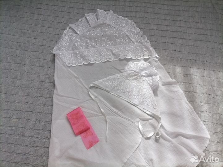 Конверт на выписку для новорожденного для девочки