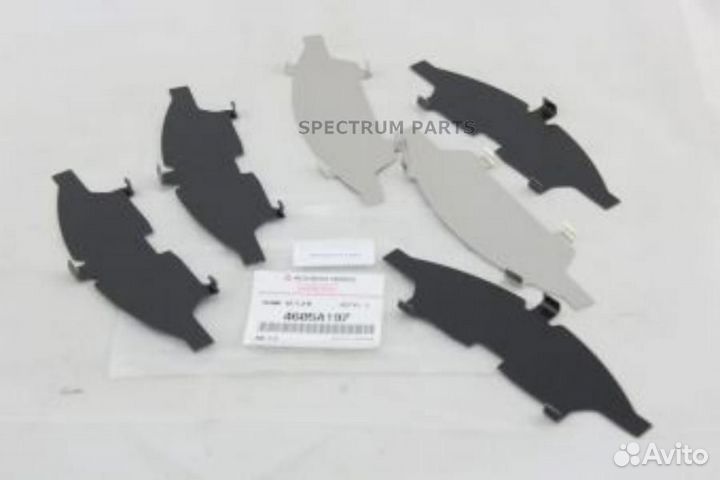 Пластины, прдн.торм.колодок, К-Т mitsubishi 4605A1