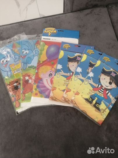 Скатерть на детский праздник, 6шт