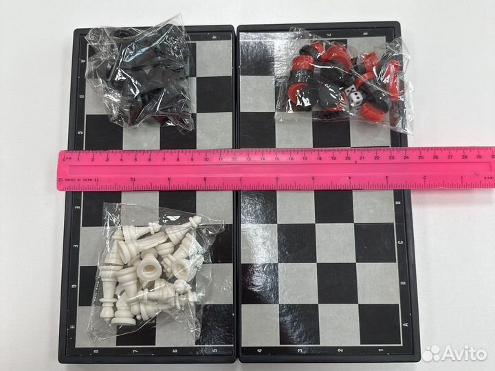 Шашки Шахматы нарды 3 в 1