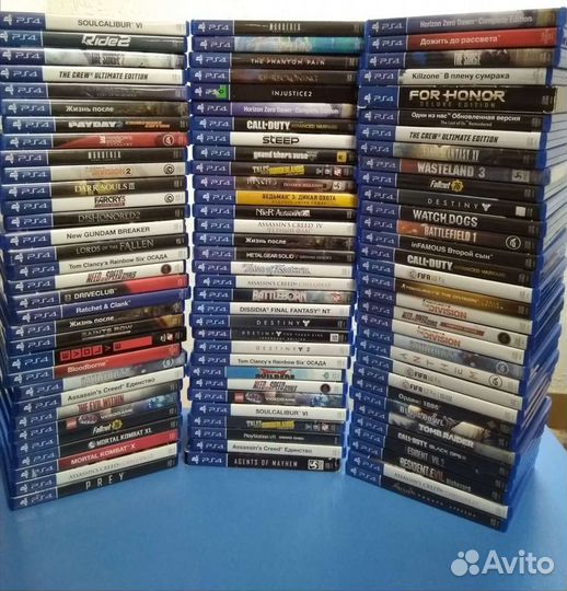 Гигантский ассортимент игр для PS4